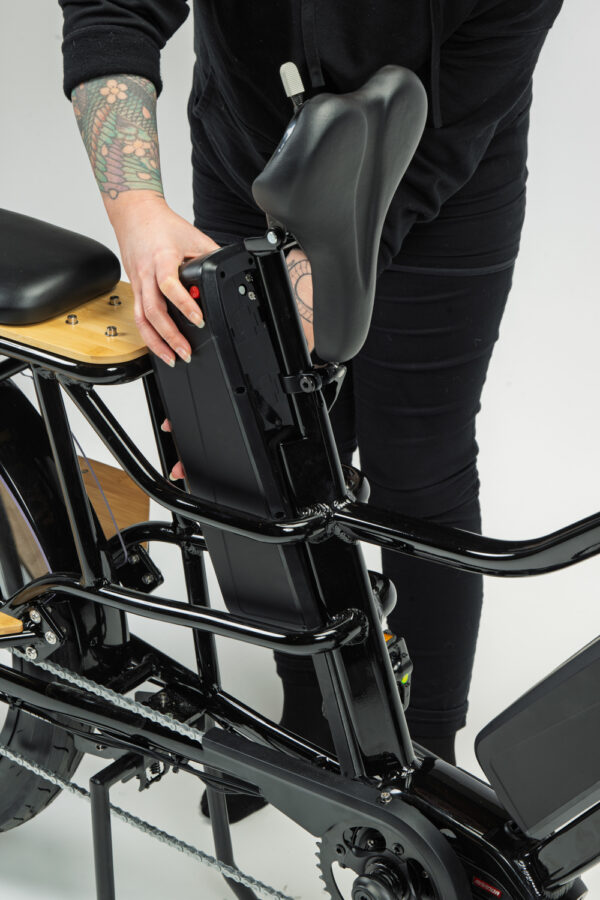 *Cargobike Longtail Varia [100% monterad och körklar] Ställningen bak och extrabatteri ingår! - Bild 9